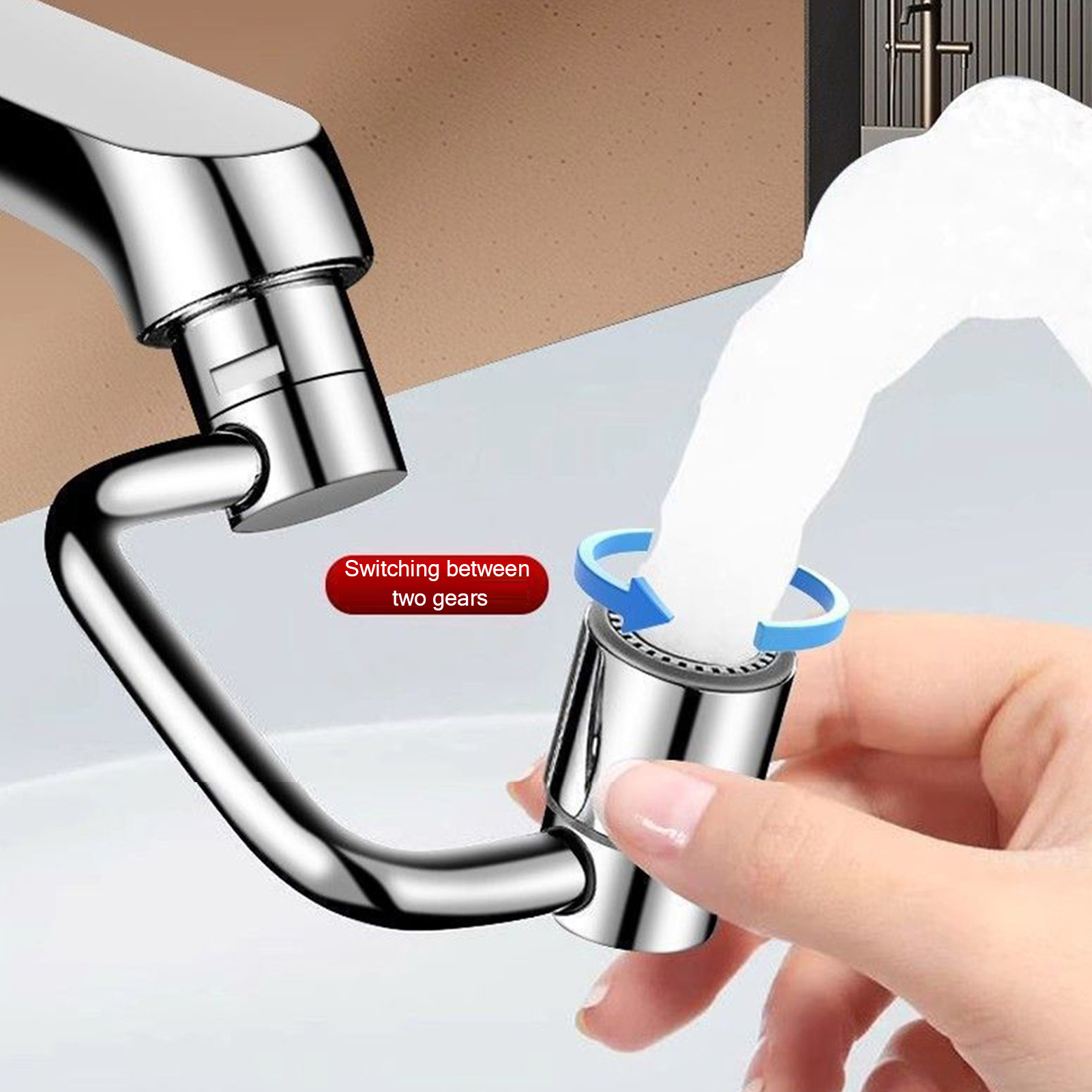 Kitchen Appliances Bundle - Flexiflow Rotating Faucet Extender Stainless Steel
