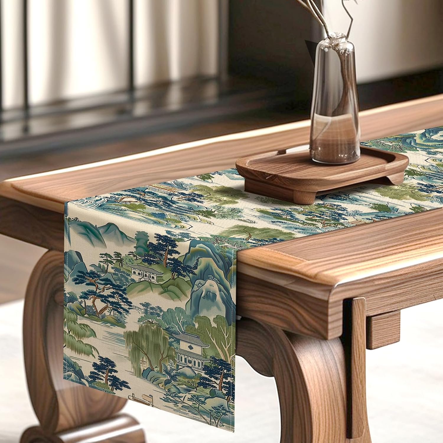 Chinoiserie Landscape Painting - Kitchen Appliances Table 评论和价格