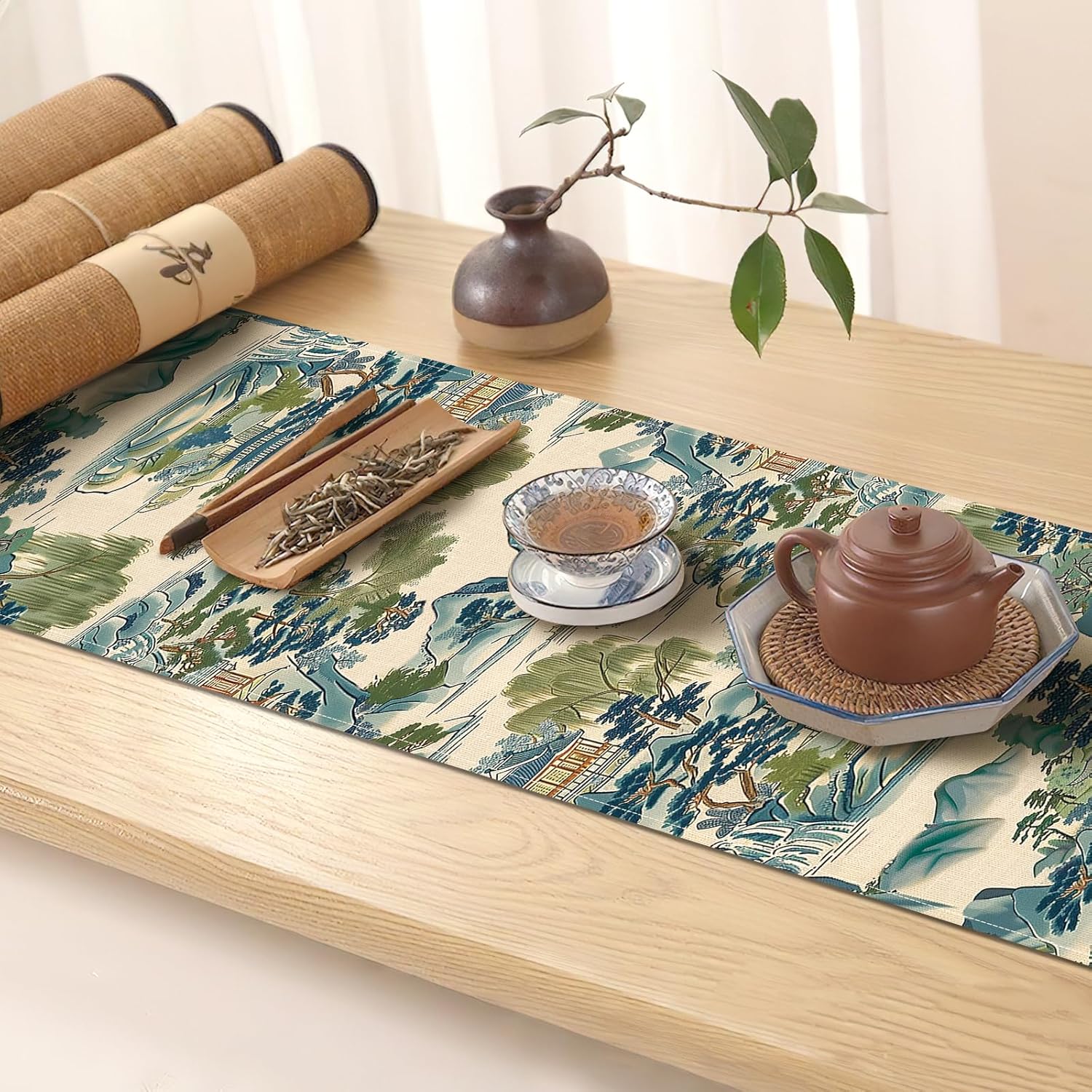 Chinoiserie Landscape Painting - Kitchen Appliances Table 评论和价格