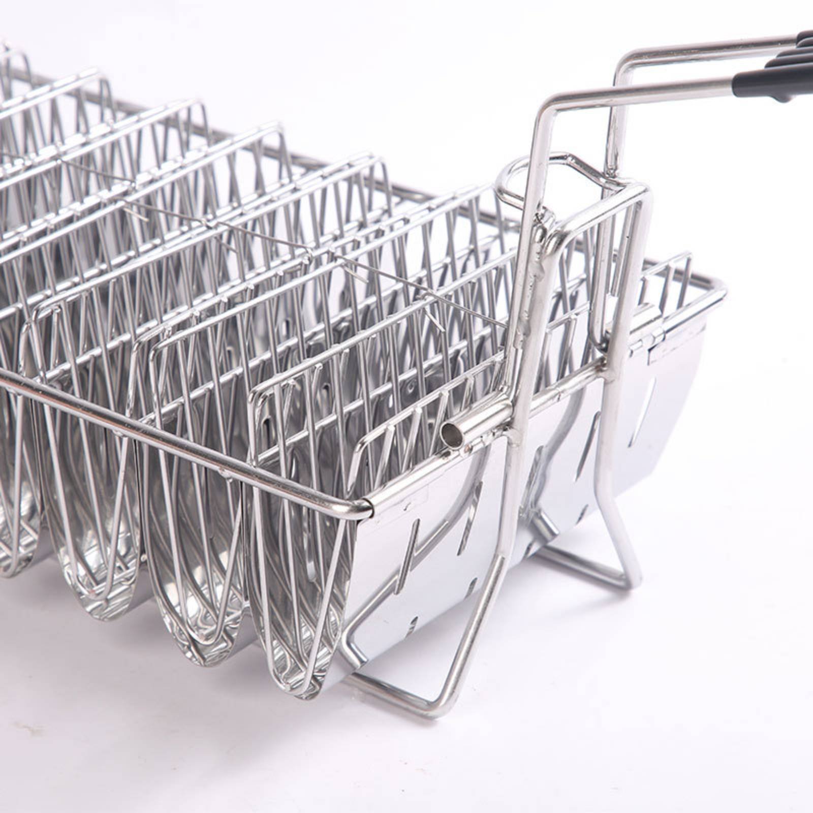 8 Slot Taco Rack Heat Resistan - Deep Fryer Stainless 评论和价格