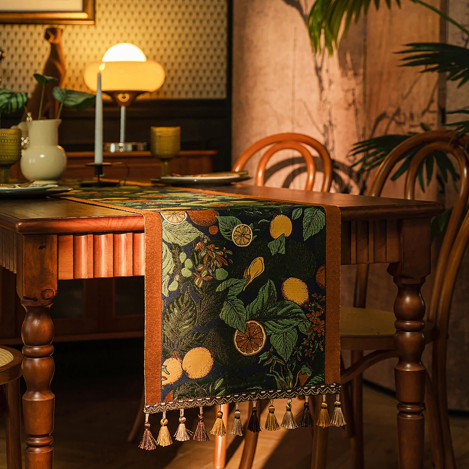 Farmhouse Lemon Floral Table R - Kitchen Appliances Table 评论和价格