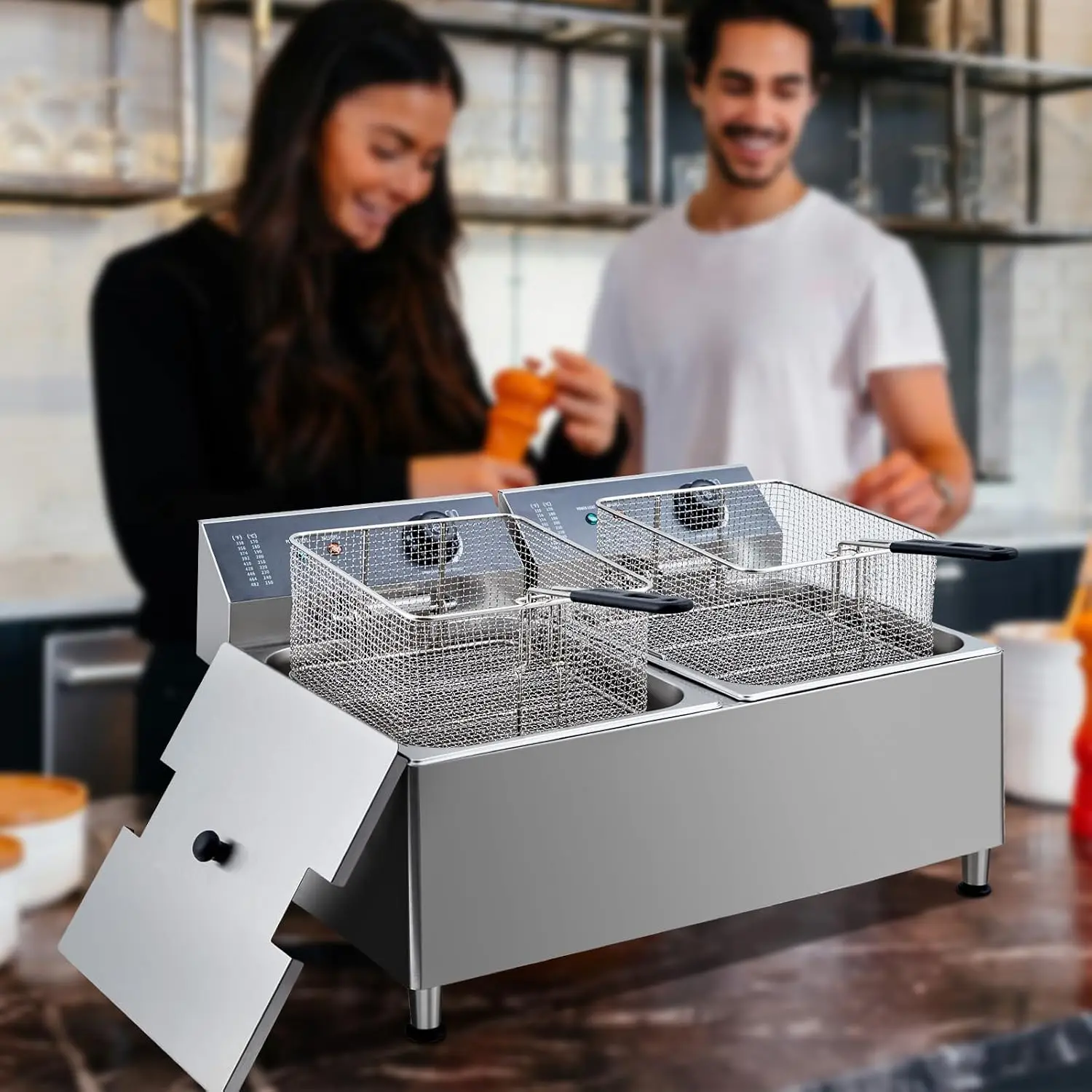 23.2 Quart Commercial Electric - Deep Fryer Stainless 评论和价格