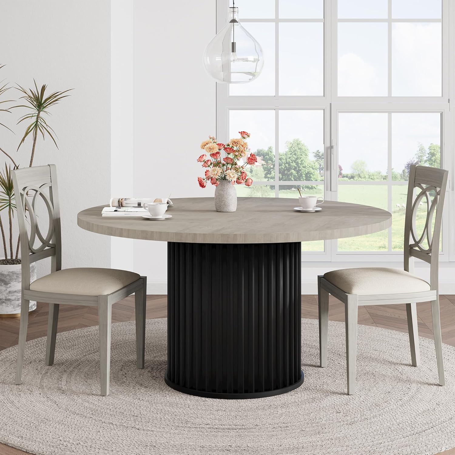 47 Inch Round Dining Table for - Kitchen Appliances Table 评论和价格
