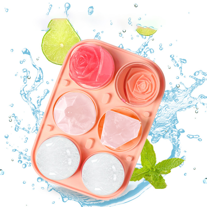 3D Rose Diamond Round Ice Cube - Kitchen Appliances And Utensils 评论和价格