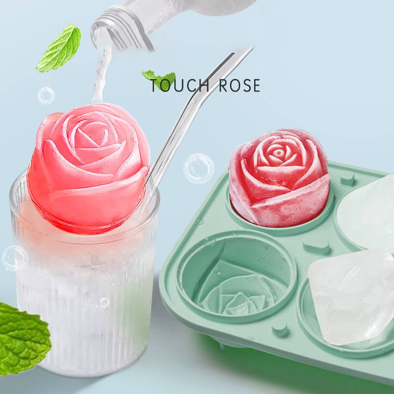 3D Rose Diamond Round Ice Cube - Kitchen Appliances And Utensils 评论和价格