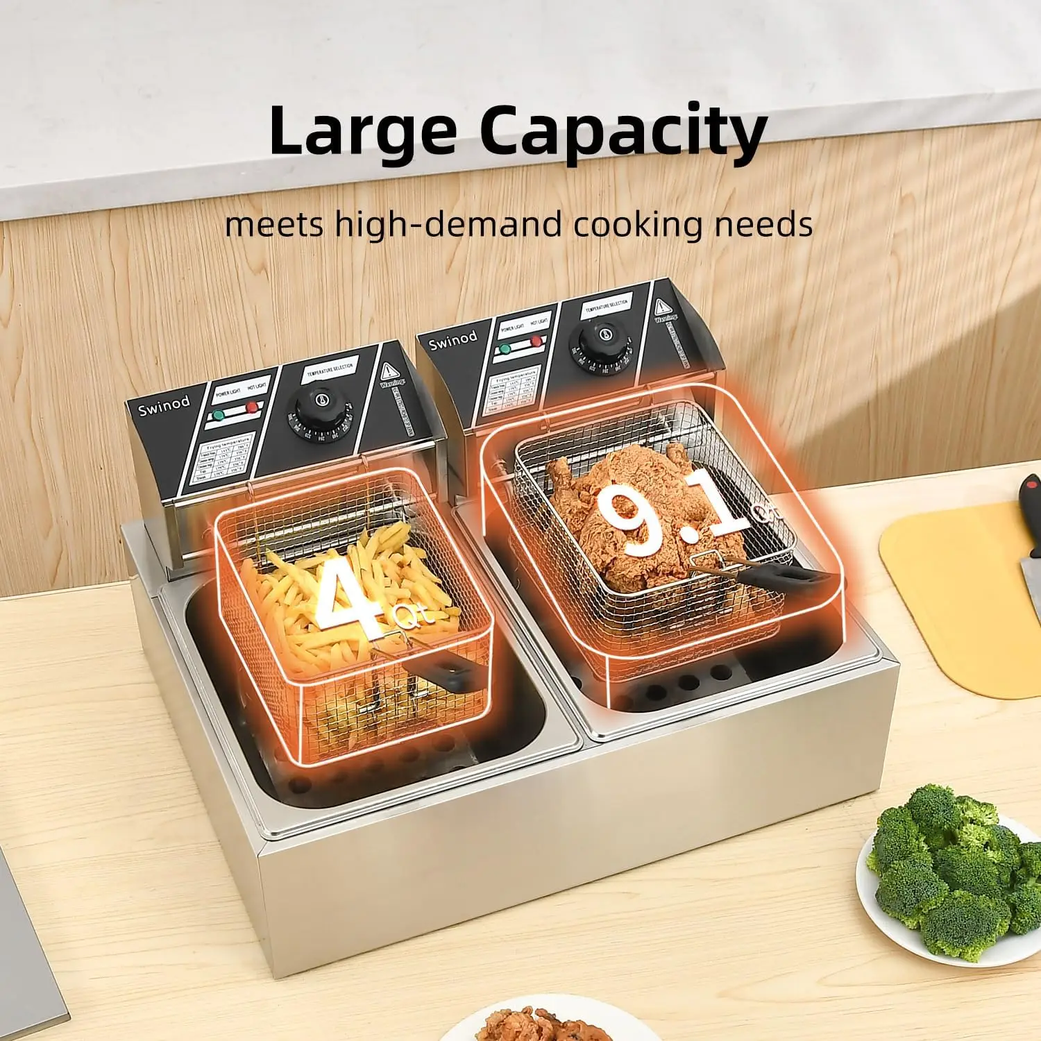 Commercial Deep Fryer with Bas - Deep Fryer Stainless 评论和价格