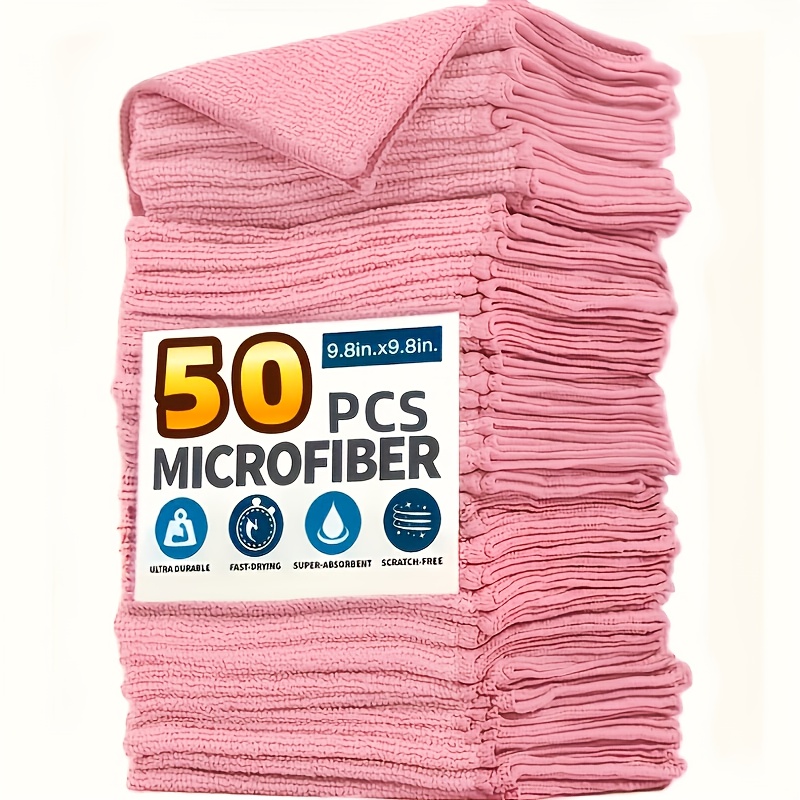 1-50Pcs Light Pink Microfiber  - Kitchen Appliances And Utensils 评论和价格