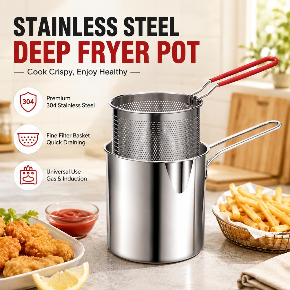 Stainless Steel Deep Fryer Pot - Deep Fryer Stainless 评论和价格