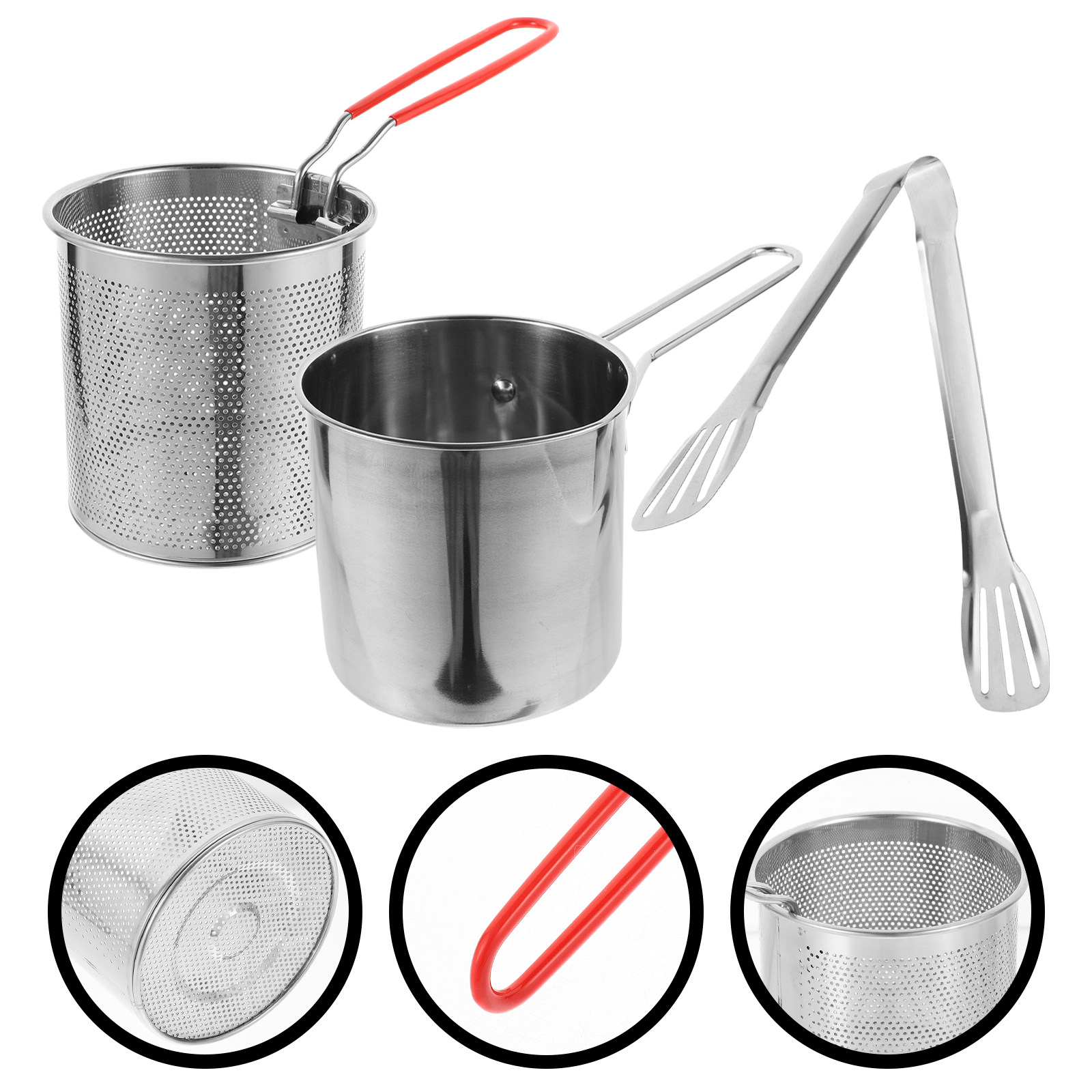 1Set Stainless Steel Multifunc - Deep Fryer Stainless 评论和价格