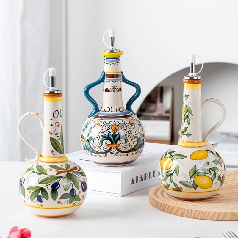 Ceramic Oil Bottle Soy Sauce B - Kitchen Appliances And Utensils 评论和价格